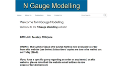 Desktop Screenshot of ngaugemodelling.co.uk